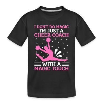 Cheerleading Coach Cheer Coach Cheerleader Cheer T - Kinder Premium Bio T-Shirt - Schwarz - Vorne