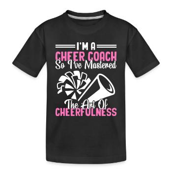 Cheerleading Coach Cheer Coach Cheerleader Cheer T - Kinder Premium Bio T-Shirt - Schwarz - Vorne