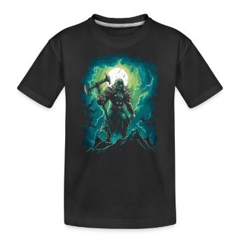 The god of thunder on your Halloween Thor - Kids' Premium Organic T-Shirt - black - Front