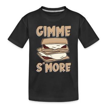 S’mores Gimme S’more Campers Rôtir Glamping - T-shirt bio Premium Enfant - noir - Devant