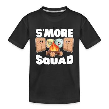 S’more Squad adore rôtir des guimauves Glamping - T-shirt bio Premium Enfant - noir - Devant