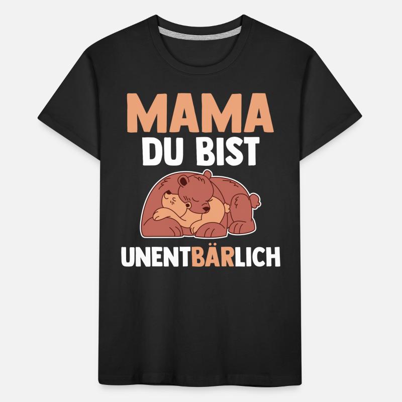 Mutter Muttertag Bären Mama Kinder Premium Bio T-Shirt
