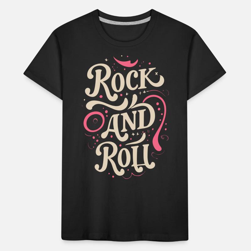 Devise de la déclaration rock and roll T-shirt bio Premium Enfant