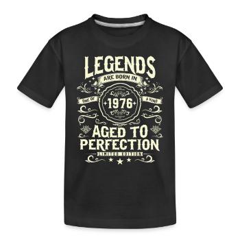 Année légendaire de naissance '76 - T-shirt bio Premium Enfant - noir - Devant