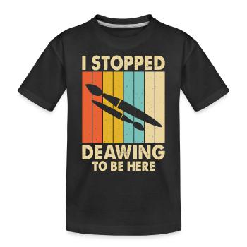 Artiste peintre - T-shirt bio Premium Enfant - noir - Devant