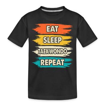 Taekwondo - T-shirt bio Premium Enfant - noir - Devant