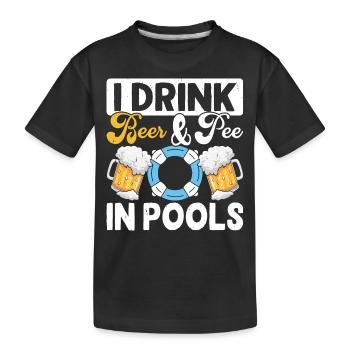 Nageurs - T-shirt bio Premium Enfant - noir - Devant