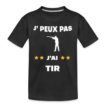 je peux pas j'ai tir cadeau tireur - T-shirt bio Premium Enfant - noir - Devant