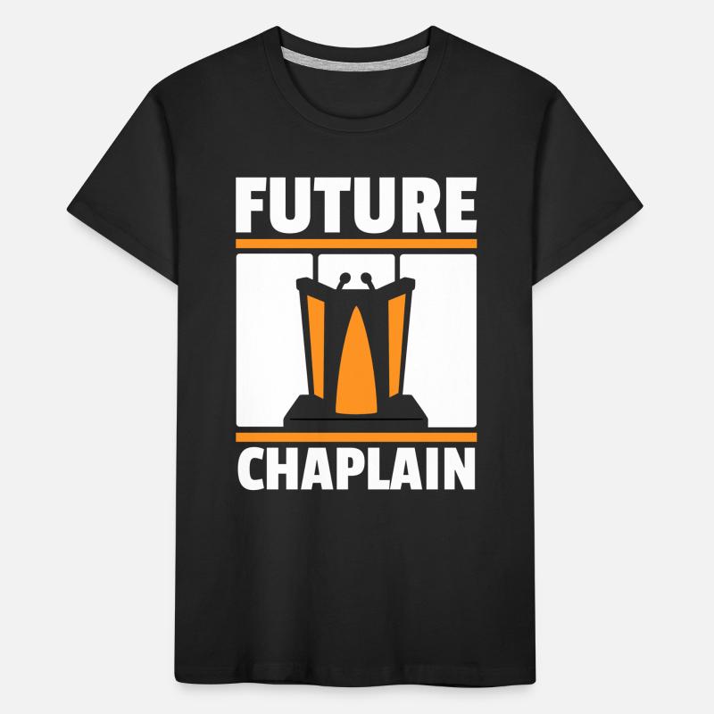Chaplain Parish Priest Kids' Premium Organic T-Shirt