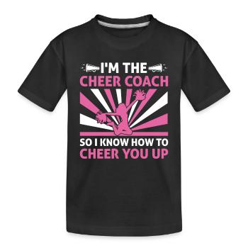Cheerleading Coach Cheer Coach Cheerleader Cheer T - Kinder Premium Bio T-Shirt - Schwarz - Vorne