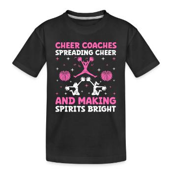 Cheerleading Coach Cheer Coach Cheerleader Cheer T - Kinder Premium Bio T-Shirt - Schwarz - Vorne