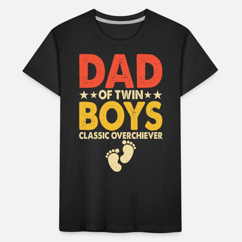 Twins Dad Dad Kids' Premium Organic T-Shirt