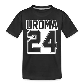 Urgroßmutter 2024 Uroma - Kinder Premium Bio T-Shirt - Schwarz - Vorne