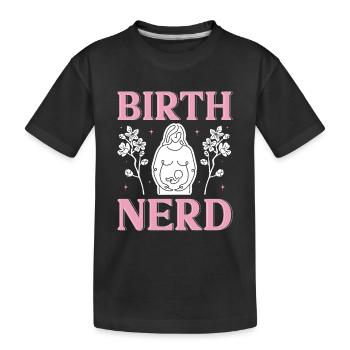 Doula Nurse Midwife - Kids' Premium Organic T-Shirt - black - Front