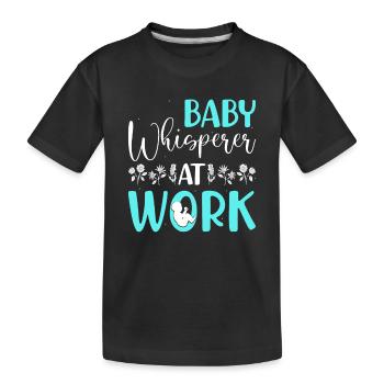 Doula Nurse Midwife - Kids' Premium Organic T-Shirt - black - Front