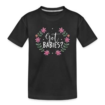 Doula Nurse Midwife - Kids' Premium Organic T-Shirt - black - Front