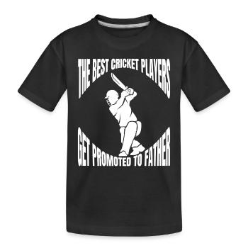 Cricket Cricket Équipe de Cricket Équipe de Cricket - T-shirt bio Premium Enfant - noir - Devant