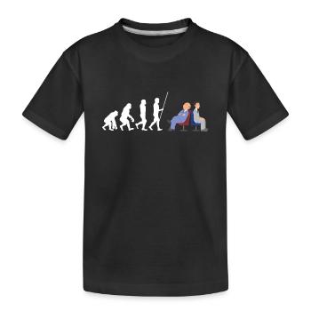 Bureau sarcastique - Par mon dernier e-mail - T-shirt bio Premium Enfant - noir - Devant