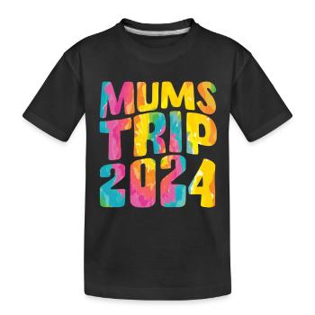 Mums Trip 2024 - Kids' Premium Organic T-Shirt - black - Front