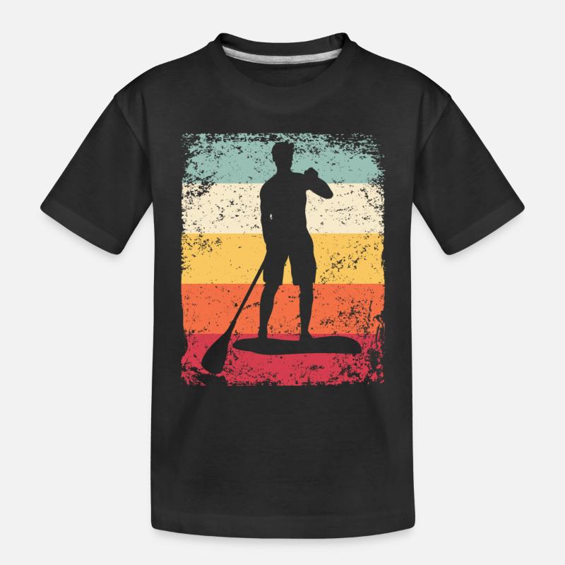 Stand Up Paddle Stand Up Board Sup - T-shirt bio Premium Enfant - noir