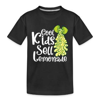 Limonade Jus de Citron Fait Maison - T-shirt bio Premium Enfant - noir - Devant