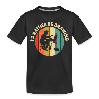 Artiste peintre - T-shirt bio Premium Enfant - noir - Devant