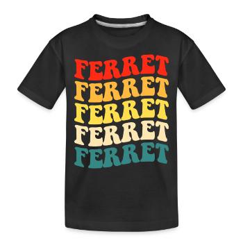 Furet - T-shirt bio Premium Enfant - noir - Devant