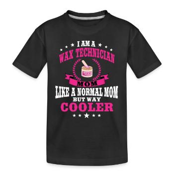 Technicienne en cire Maman Épilation Femmes - T-shirt bio Premium Enfant - noir - Devant