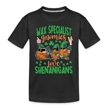 Spécialiste de la cire La Saint-Patrick de Shenanigan - T-shirt bio Premium Enfant - noir - Devant
