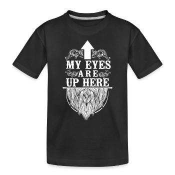 Beard Lover Bearded Man My Eyes - Kids' Premium Organic T-Shirt - black - Front
