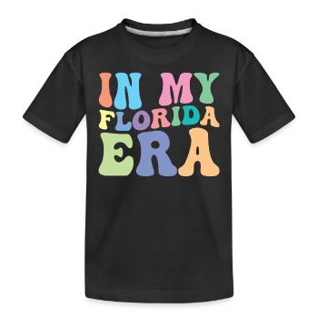 Florida Retro Groovy - Kinder Premium Bio T-Shirt - Schwarz - Vorne