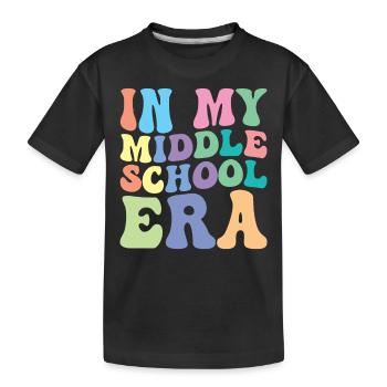 Realschule Retro Groovy Student - Kinder Premium Bio T-Shirt - Schwarz - Vorne