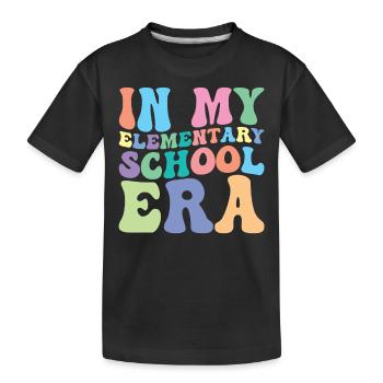 Élève de l’école primaire Retro Groovy - T-shirt bio Premium Enfant - noir - Devant