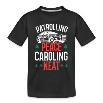 Patrouille Paix Chant Neath Police Noël - T-shirt bio Premium Enfant - noir - Devant