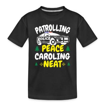 Patrouille Paix Chant Neath Police Noël - T-shirt bio Premium Enfant - noir - Devant