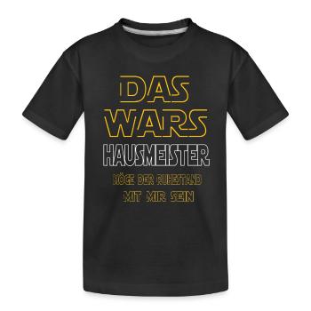 Rente Hausmeister Rente Geschenk - Kinder Premium Bio T-Shirt - Schwarz - Vorne