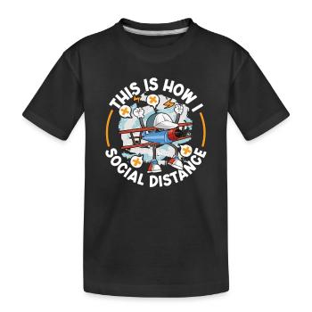 Pilote Aviation Avion Compagnie aérienne Futurs pilotes - T-shirt bio Premium Enfant - noir - Devant