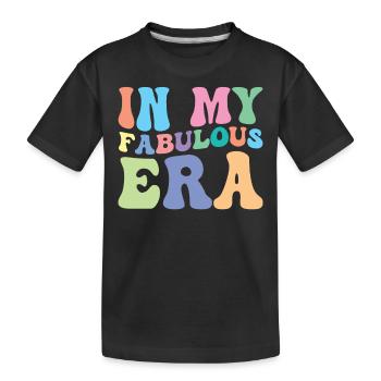 Merveilleux, fabuleux, phase de bien-être, bonne humeur - T-shirt bio Premium Enfant - noir - Devant
