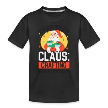 Des dents gaies et rayonnantes pour Noël - T-shirt bio Premium Enfant - noir - Devant