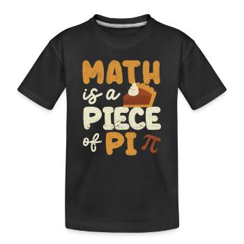 Mathe ist ein Teil des Pi-Tages Lustiger - Kinder Premium Bio T-Shirt - Schwarz - Vorne