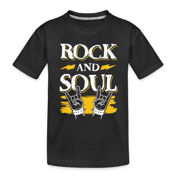Musique rock n roll - T-shirt bio Premium Enfant - noir - Devant