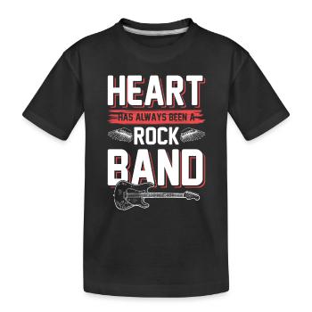 Groupe de rock - T-shirt bio Premium Enfant - noir - Devant