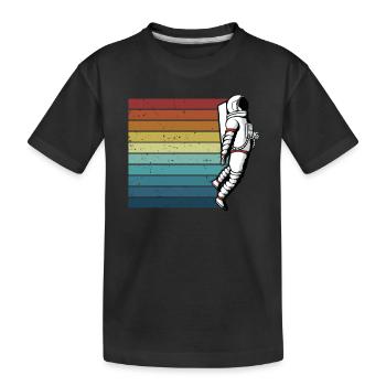 Retro Taikonaut Cosmonaute Vaisseau Spatial Spaceman - T-shirt bio Premium Enfant - noir - Devant