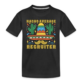 Recruteur moyen Nacho - T-shirt bio Premium Enfant - noir - Devant