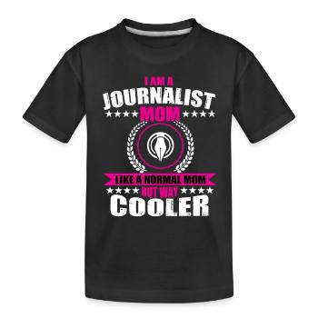 Chemise de maman journaliste - T-shirt bio Premium Enfant - noir - Devant
