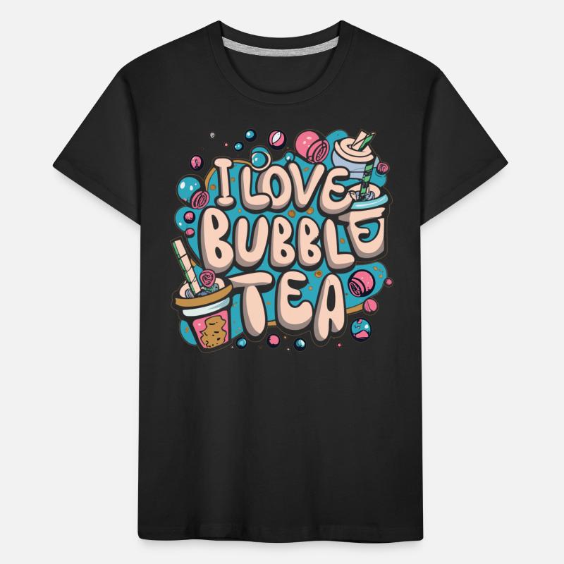 Bubble Tea Dreams - Amour, Vie, Bubble Tea! T-shirt bio Premium Enfant