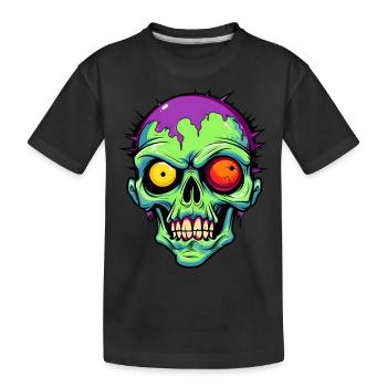 Süßer Halloween Zombie - Kinder Premium Bio T-Shirt - Schwarz - Vorne