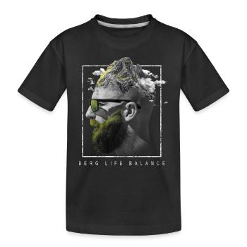 Accessoires de randonnée en montagne Mountain Life Balance Forest Shirt - T-shirt bio Premium Enfant - noir - Devant