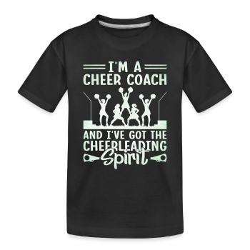 Cheerleading Coach Cheer Coach Cheerleader Cheer T - Kinder Premium Bio T-Shirt - Schwarz - Vorne