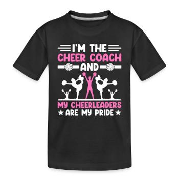 Cheerleading Coach Cheer Coach Cheerleader Cheer T - Kinder Premium Bio T-Shirt - Schwarz - Vorne